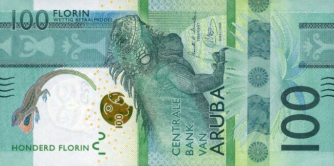 Yılın Banknotu Ödülü 2019 – 100 Aruba florini Yılın Banknotu Ödülü 2019 - 100 Aruba florini