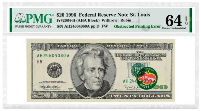PMG64EPQ = Del Monte Banknotu – Müz etiketi ve Amerikan doları PMG64EPQ = Del Monte Banknotu - Müz etiketi ve Amerikan doları
