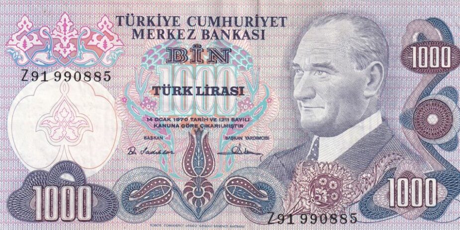 6. Emisyon 1.000 Lira Z91